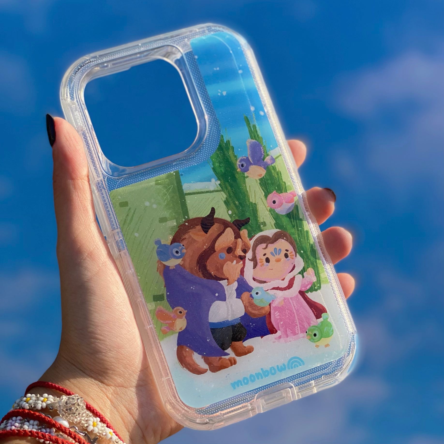 Invierno con Bella y Bestia 🌹🤍❄️